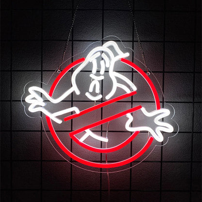 Ghost Busters/Scream Mask Neon Sign