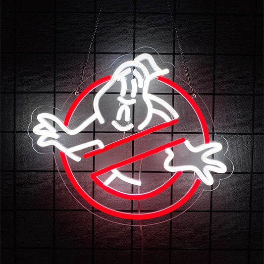 Ghost Busters/Scream Mask Neon Sign